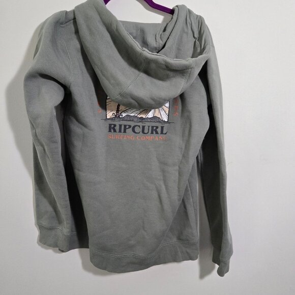 Rip Curl green hoodie with zipper size L - Picture 2 of 5